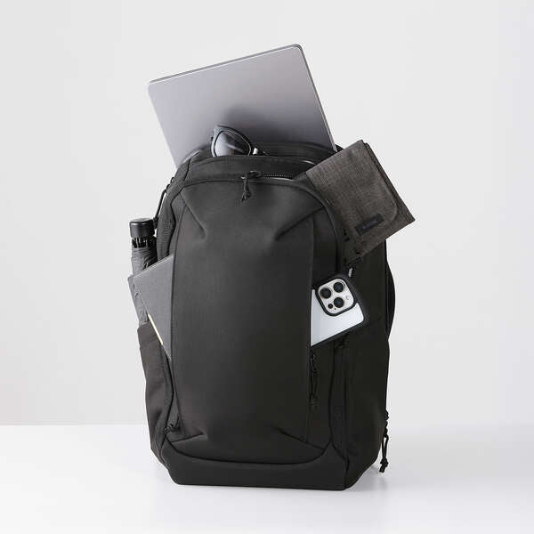エレコム バックパック MNL CITY PACK CORDURA Ballistic 15.6inch 21L ブラック リュック ビジネス 出張 旅行 BM-MNLBP02BK