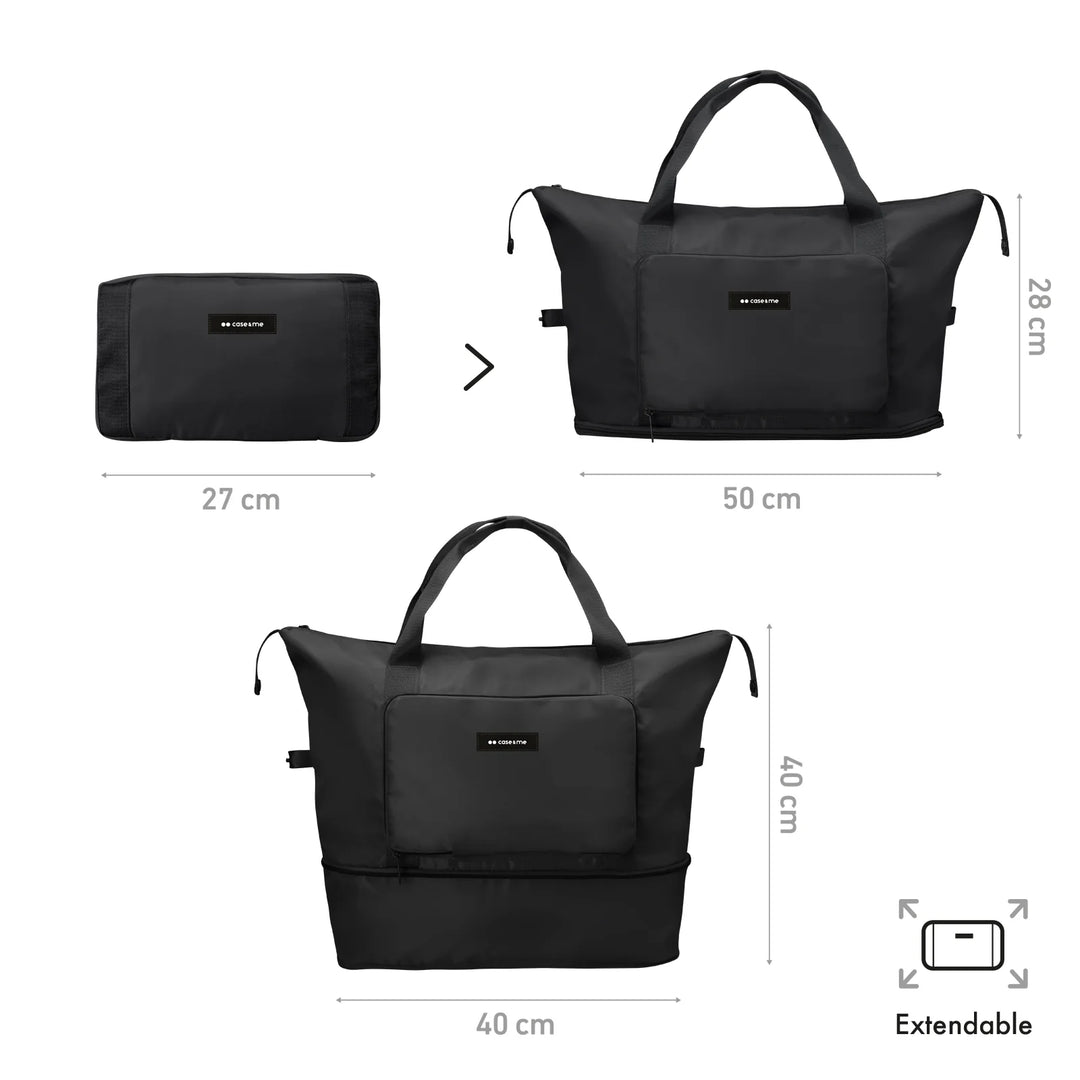 Case & Me Smart Bag 折りたたみバッグ 撥水加工 トートバッグ トラベルバッグ キャリーオンバッグ エコバッグ