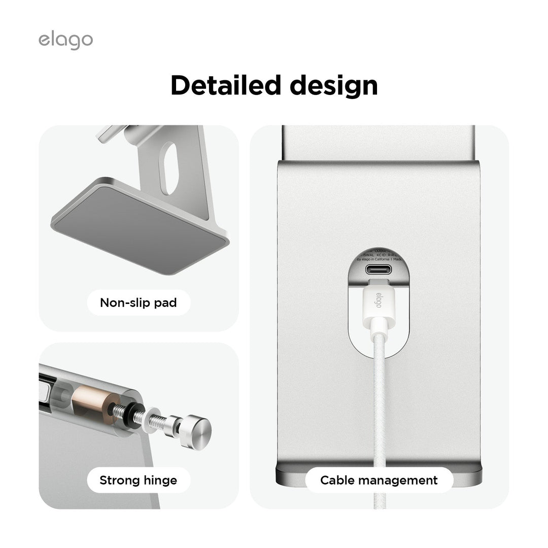 elago Wireless Charging Aluminium Stand for SMART PHONE 最大出力約15W スマートフォン用スタンド ワイヤレス充電器