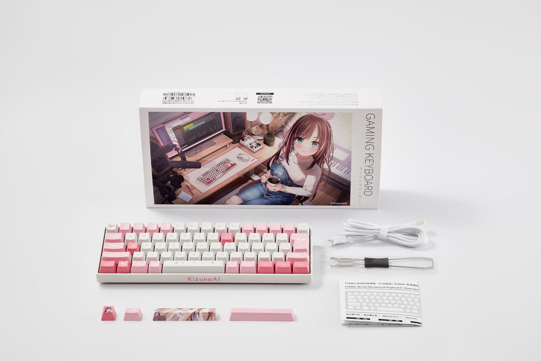 Akko KizunaAI（キズナアイ） 限定コラボデザイン ゲーミングキーボード