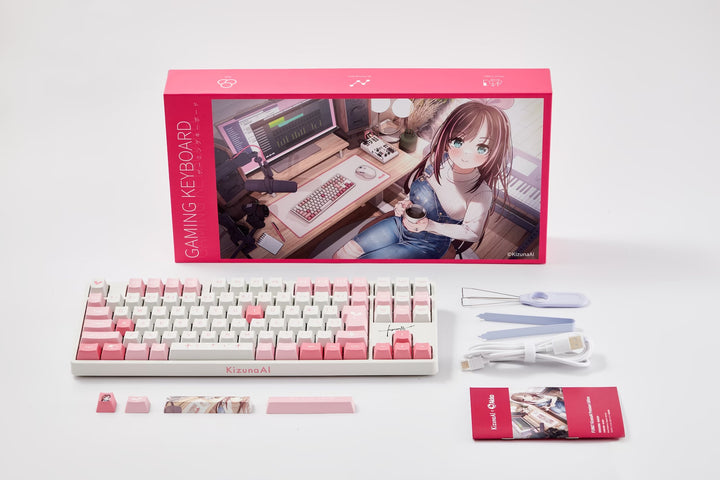 Akko KizunaAI（キズナアイ） 限定コラボデザイン ゲーミングキーボード
