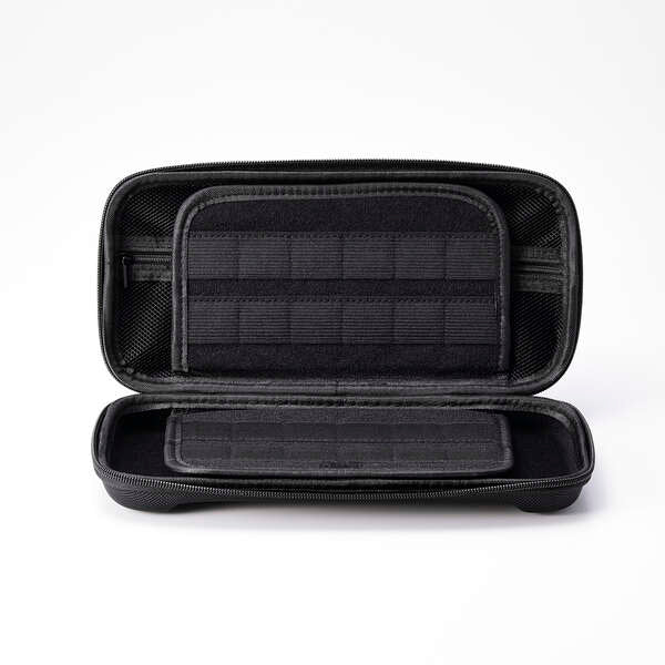 エレコム Nintendo Switch2 専用 ポーチ 大容量 キャリングケース ブラック ソフト24枚 ACアダプター/コントローラー収納可能