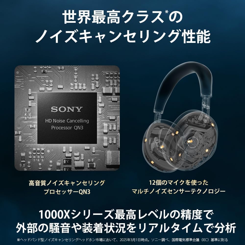 SONY WH-1000XM6 ワイヤレスノイズキャンセリング密閉型