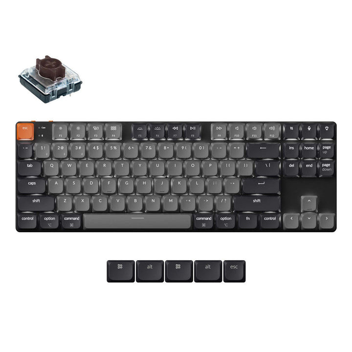 Keychron K1 Version 6 ワイヤレスカスタム・メカニカルキーボード | 英語配列 | Keychron ロープロファイルMX 2.0