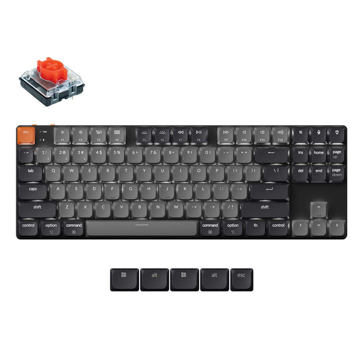 Keychron K1 Version 6 ワイヤレスカスタム・メカニカルキーボード | 英語配列 | Keychron ロープロファイルMX 2.0