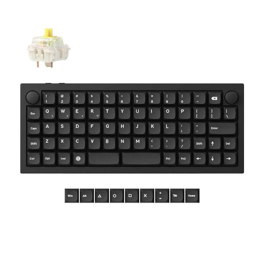 Keychron Q15 Max  ワイヤレス メカニカルキーボード Mac英語配列 オーソリニア・レイアウト テンキーレス ホットスワップ対応 Gateron Jupiterスイッチ RGBライト Mac Windows対応