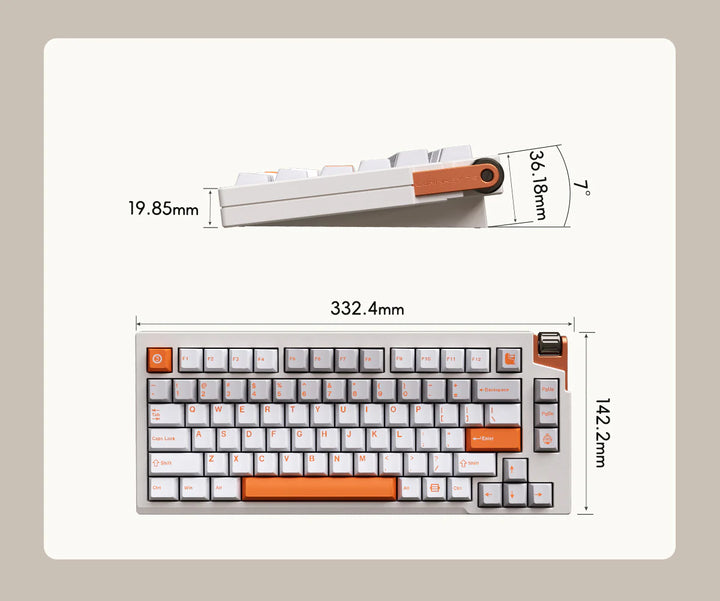 LUMINKEY 75 V2 Wired US配列 有線 81キー 75% メカニカルキーボード | LUMINKEY Astral Switch | Windows / Mac / Linux 対応