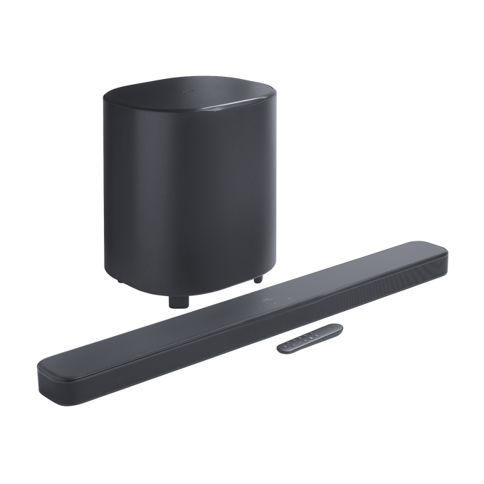 JBL BAR500MK2 Dolby Atmos 5.1ch サウンドバーシステム サブウーファー付属 ブラック | MultiBeam 3.0 | Wi-Fiストリーミング | Bluetooth接続対応