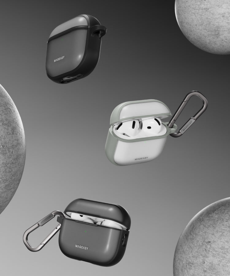 MagEasy AirPods Pro 第 2 / 1世代 Roam カラビナ付き耐衝撃ケース