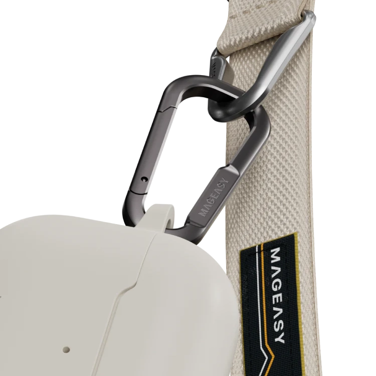 MagEasy AirPods SKIN カラビナ付き耐衝撃ケース AirPods Pro 第 2 / 1世代/ AirPods 4 対応