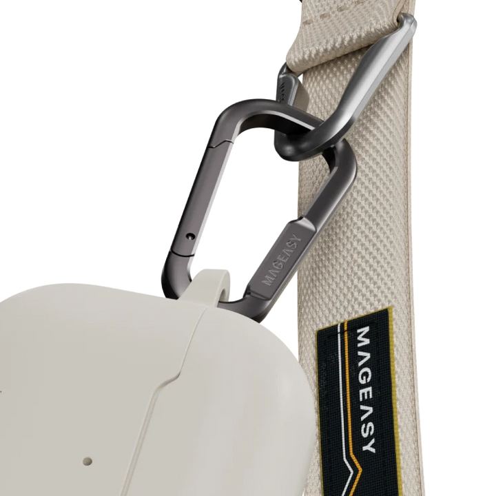 MagEasy AirPods SKIN カラビナ付き耐衝撃ケース AirPods Pro 第 2 / 1世代/ AirPods 4 対応