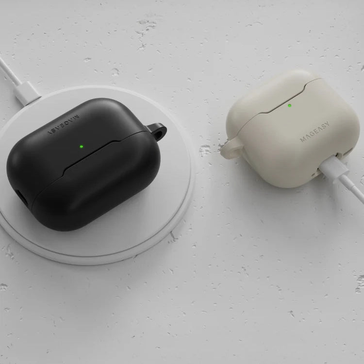 MagEasy AirPods SKIN カラビナ付き耐衝撃ケース AirPods Pro 第 2 / 1世代/ AirPods 4 対応