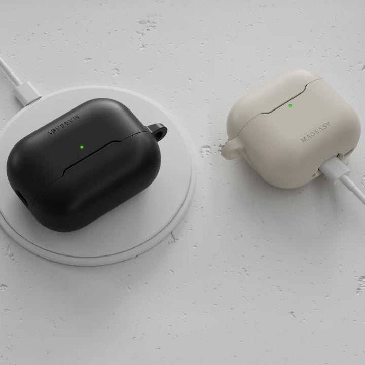 MagEasy AirPods SKIN カラビナ付き耐衝撃ケース AirPods Pro 第 2 / 1世代/ AirPods 4 対応