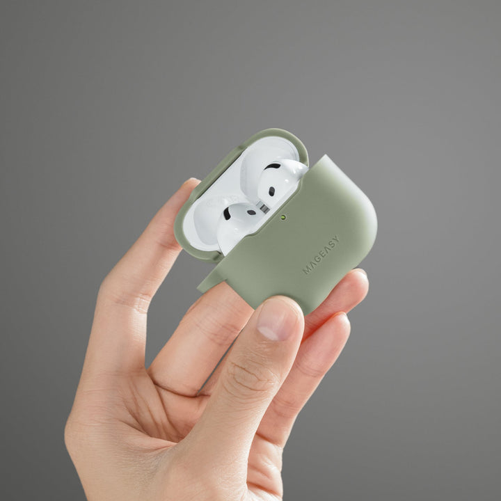 MagEasy AirPods SKIN カラビナ付き耐衝撃ケース AirPods Pro 第 2 / 1世代/ AirPods 4 対応