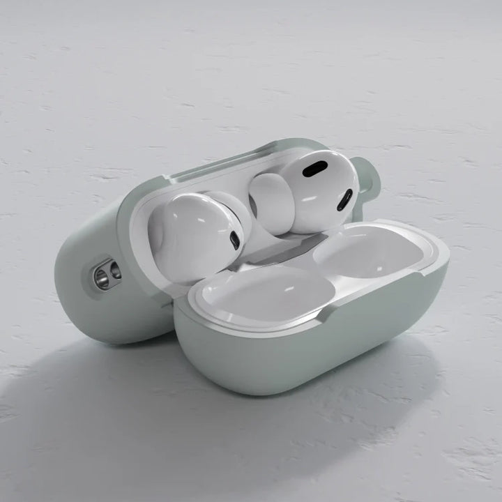 MagEasy AirPods SKIN カラビナ付き耐衝撃ケース AirPods Pro 第 2 / 1世代/ AirPods 4 対応