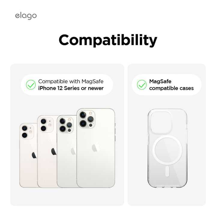 elago MAGNETIC CARD SLIDER MagSafe対応 カード収納ポケット Transparent