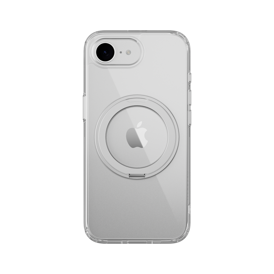MagEasy  iPhone 16e 2025年モデル MagStand 360 M MagSefe対応スタンド付き 耐衝撃ケース Transparent スマホケース アイフォン