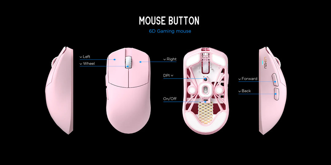 LAMZU Maya X 8Kレシーバー付属 超軽量 約47g ワイヤレスゲーミング LAMZU Maya X 8Kレシーバー付属 超軽量 約47g ワイヤレスゲーミング