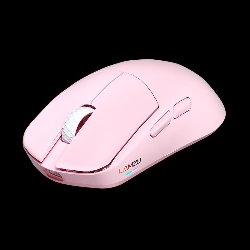 LAMZU Maya X 8Kレシーバー付属 超軽量 約47g ワイヤレスゲーミングマウス Light Pink  8000Hz ポーリングレートに対応 Pixart PMW3950 ARM Cortex-M4