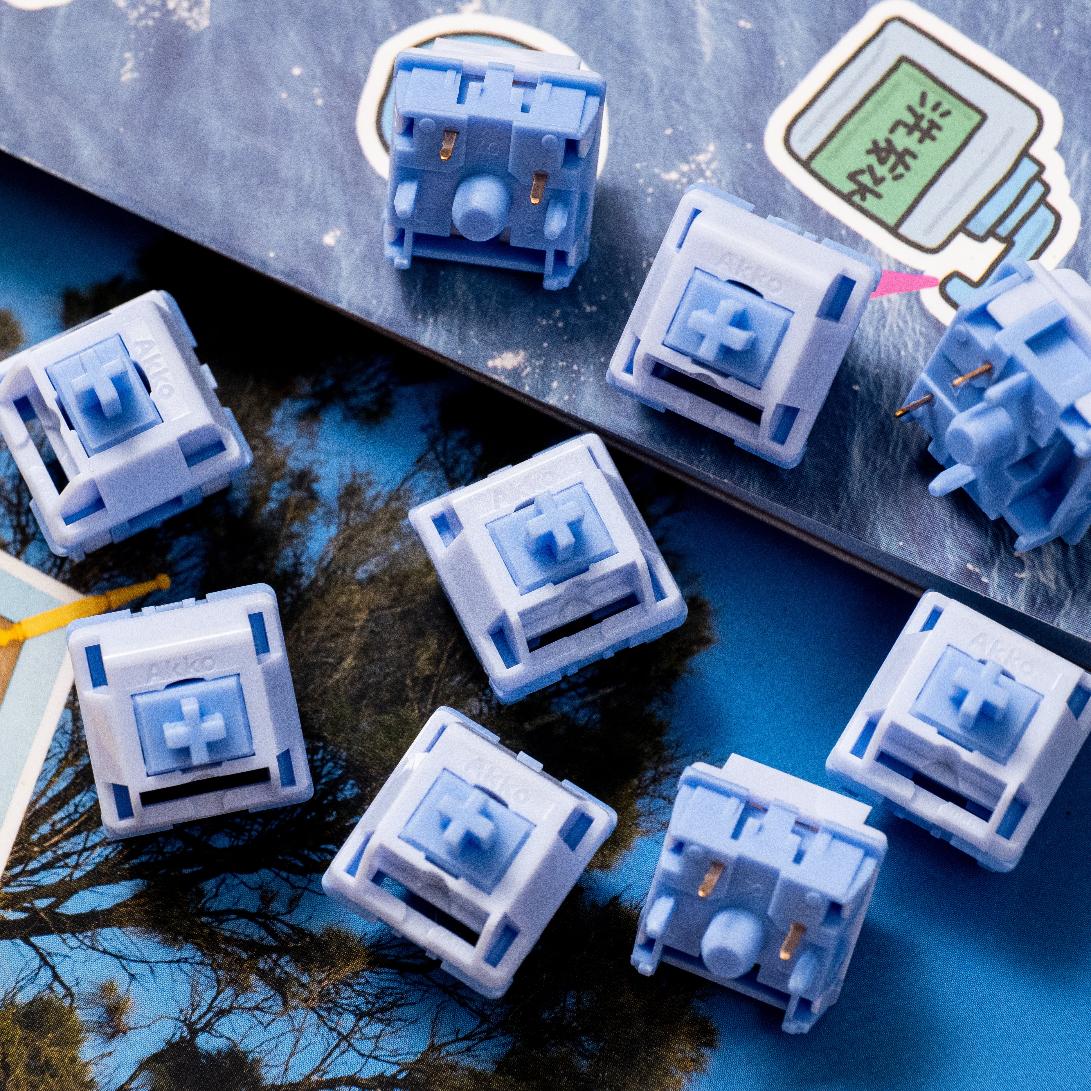 Akko Mirror スイッチ 押下圧37gf リニア 5ピン 45個入り