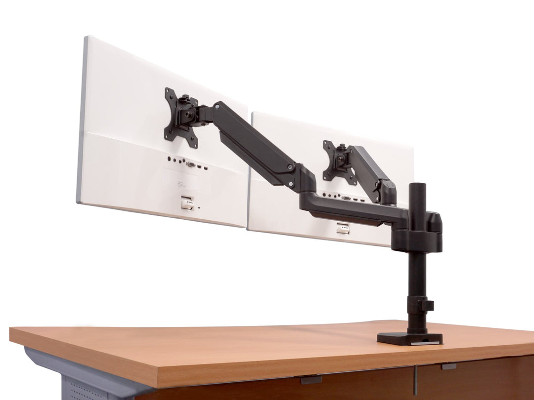 ARCHISS Monitor Arm Basic デュアルモニター対応 ガススプリング式 液晶モニターアーム 4軸 ブラック