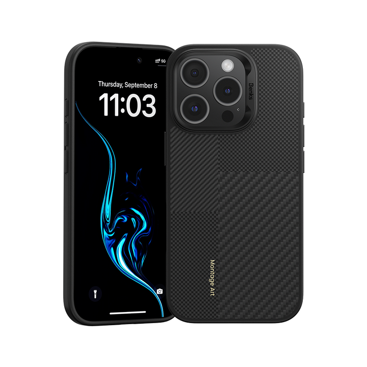 Benks iPhone 16 Pro/ Pro Max  対応 Montage ArmorPro Kevlar ケブラーファイバーケース デュポン社認定 MagSafe対応 スマホケース アイフォン