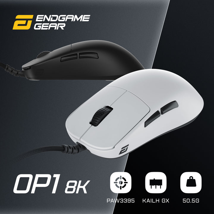 ENDGAME GEAR OP1 8K Gaming Mouse Flex Cord 5.0 パラコードケーブル 有線8Kモデル