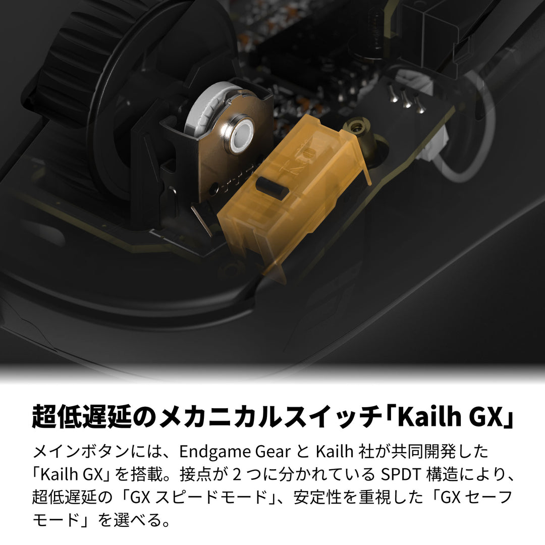 ENDGAME GEAR OP1w 4K ワイヤレスゲーミングマウス 4Kドングル付属 Kailh GX スイッチ PixArt PAW3395センサー
