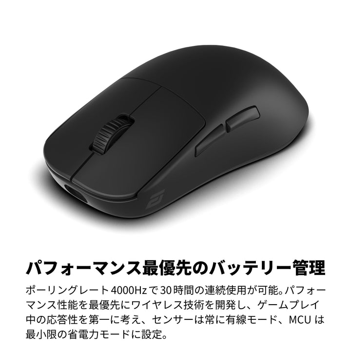 ENDGAME GEAR OP1w 4K ワイヤレスゲーミングマウス 4Kドングル付属 Kailh GX スイッチ PixArt PAW3395センサー