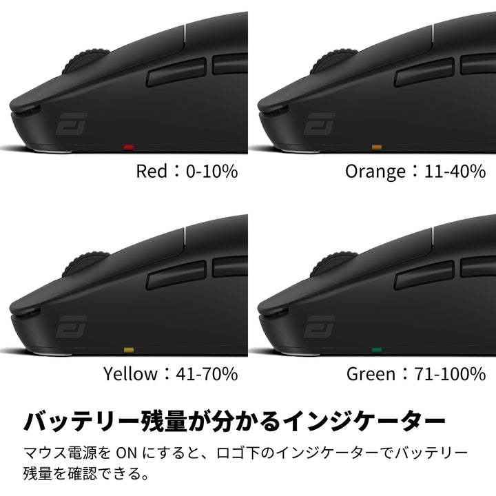 ENDGAME GEAR OP1w 4K ワイヤレスゲーミングマウス 4Kドングル付属 Kailh GX スイッチ PixArt PAW3395センサー