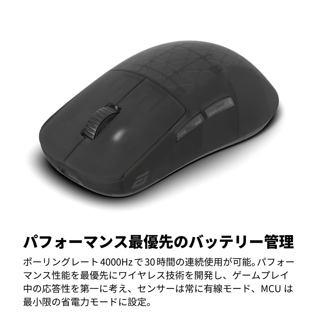 ENDGAME GEAR OP1w 4K ワイヤレスゲーミングマウス 4Kドングル付属 Kailh GX スイッチ PixArt PAW3395センサー