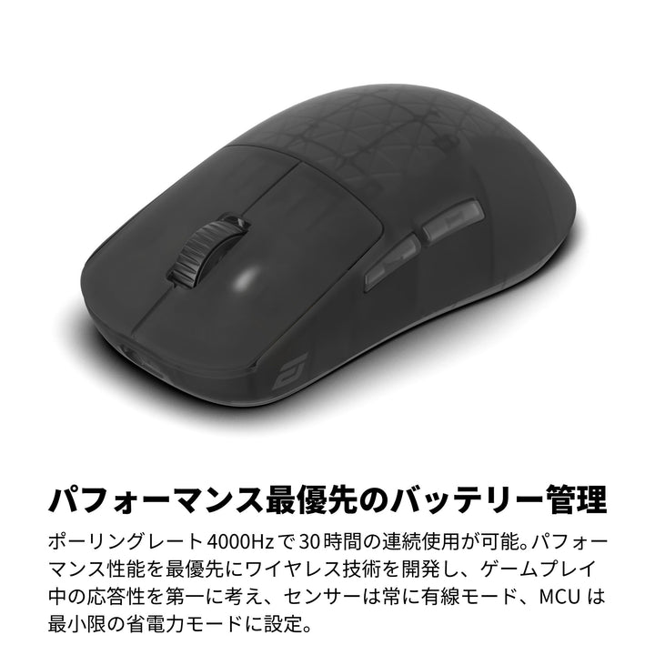 ENDGAME GEAR OP1w 4K ワイヤレスゲーミングマウス 4Kドングル付属 Kailh GX スイッチ PixArt PAW3395センサー