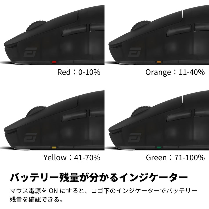 ENDGAME GEAR OP1w 4K ワイヤレスゲーミングマウス 4Kドングル付属 Kailh GX スイッチ PixArt PAW3395センサー