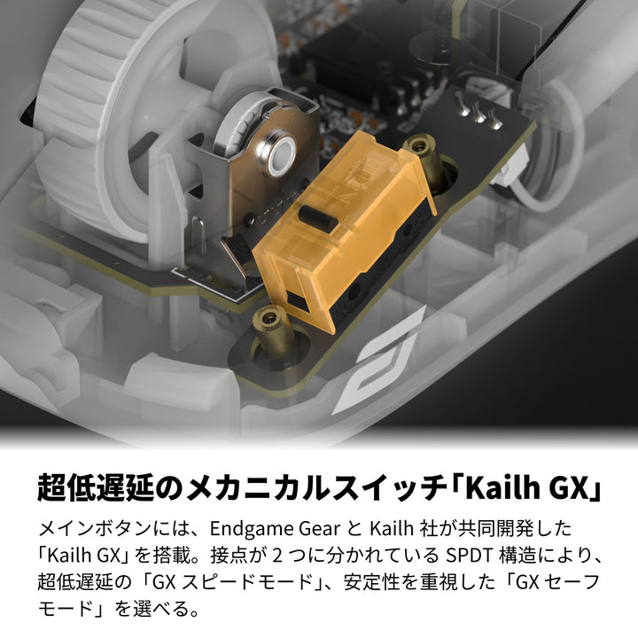 ENDGAME GEAR OP1w 4K ワイヤレスゲーミングマウス 4Kドングル付属 Kailh GX スイッチ PixArt PAW3395センサー