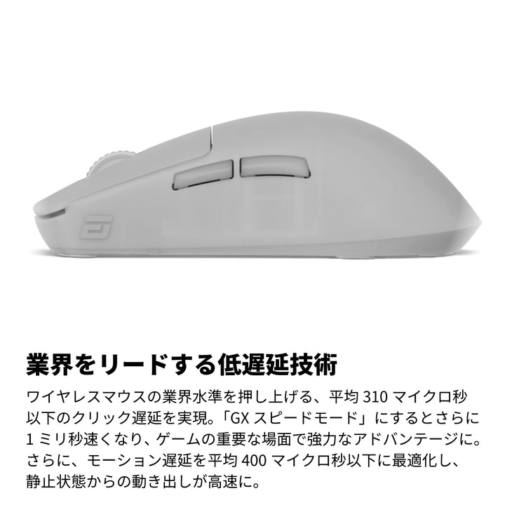 ENDGAME GEAR OP1w 4K ワイヤレスゲーミングマウス 4Kドングル付属 Kailh GX スイッチ PixArt PAW3395センサー