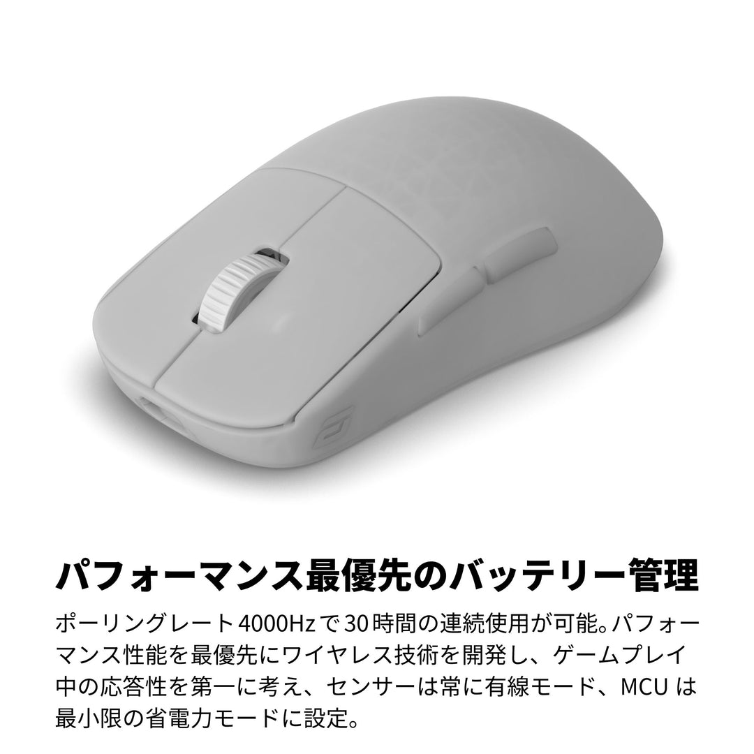 ENDGAME GEAR OP1w 4K ワイヤレスゲーミングマウス 4Kドングル付属 Kailh GX スイッチ PixArt PAW3395センサー