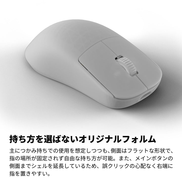 ENDGAME GEAR OP1w 4K ワイヤレスゲーミングマウス 4Kドングル付属 Kailh GX スイッチ PixArt PAW3395センサー