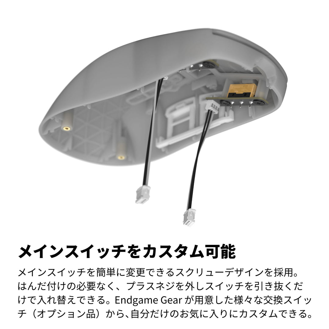 ENDGAME GEAR OP1w 4K ワイヤレスゲーミングマウス 4Kドングル付属 Kailh GX スイッチ PixArt PAW3395センサー