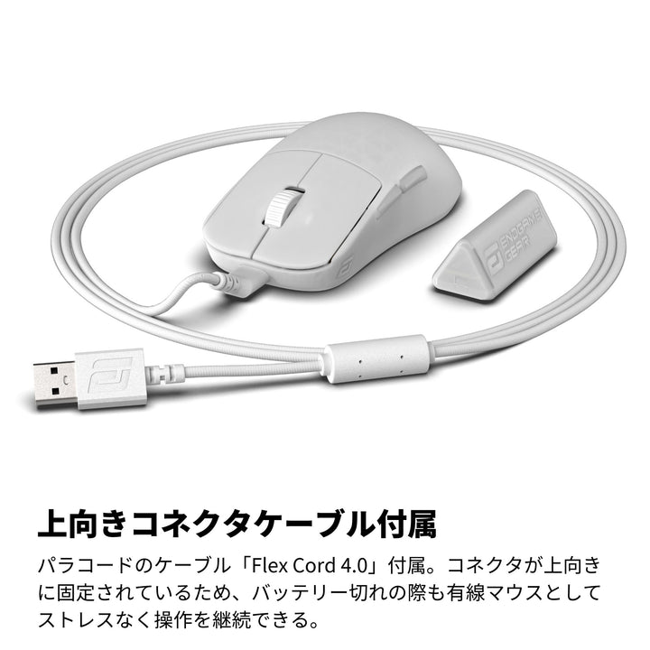 ENDGAME GEAR OP1w 4K ワイヤレスゲーミングマウス 4Kドングル付属 Kailh GX スイッチ PixArt PAW3395センサー