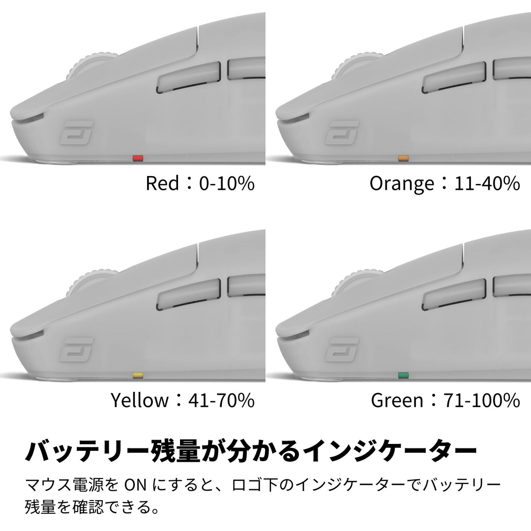 ENDGAME GEAR OP1w 4K ワイヤレスゲーミングマウス 4Kドングル付属 Kailh GX スイッチ PixArt PAW3395センサー