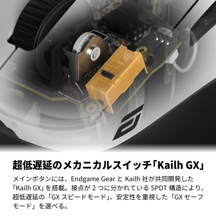 ENDGAME GEAR OP1w 4K ワイヤレスゲーミングマウス 4Kドングル付属 Kailh GX スイッチ PixArt PAW3395センサー