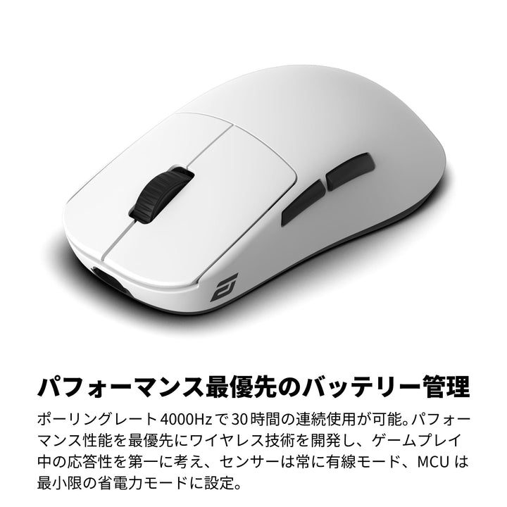 ENDGAME GEAR OP1w 4K ワイヤレスゲーミングマウス 4Kドングル付属 Kailh GX スイッチ PixArt PAW3395センサー