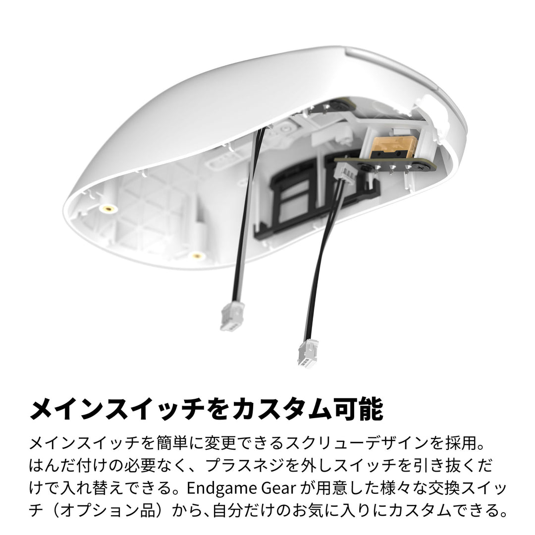 ENDGAME GEAR OP1w 4K ワイヤレスゲーミングマウス 4Kドングル付属 Kailh GX スイッチ PixArt PAW3395センサー