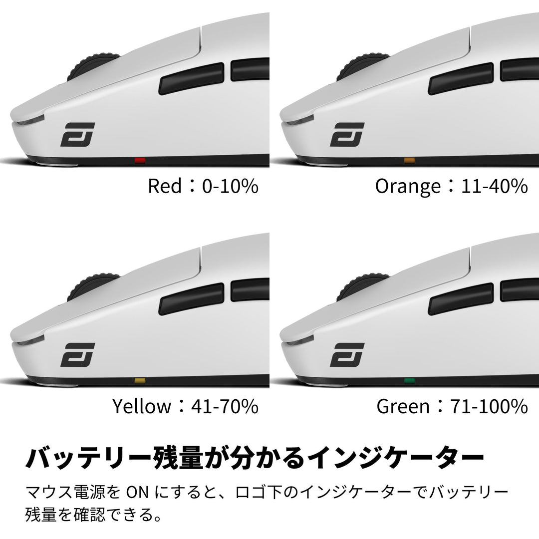 ENDGAME GEAR OP1w 4K ワイヤレスゲーミングマウス 4Kドングル付属 Kailh GX スイッチ PixArt PAW3395センサー