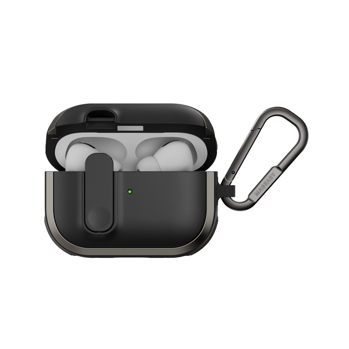 MagEasy AirPods Pro 第 2 / 1世代 ストラップ & カラビナ付き耐衝撃ケース Odyssey with Wrist Strap