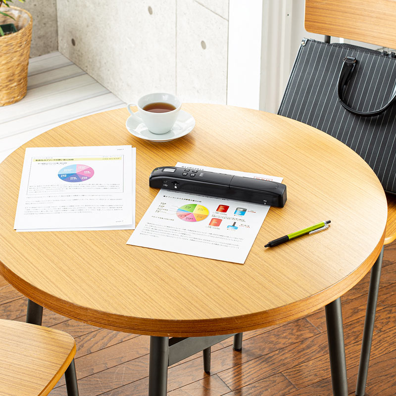 SANWA PSC-HS2BK ポータブルハンディスキャナー JPEG / PDF両対応