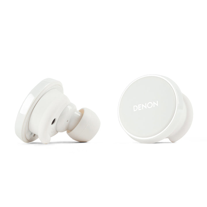 DENON PerL Pro True Wireless Earbuds 適応型ハイブリッドノイズキャンセリング 完全ワイヤレスイヤホン Bluetooth 5.3 Masimo AATパーソナライズ機能搭載 ホワイト