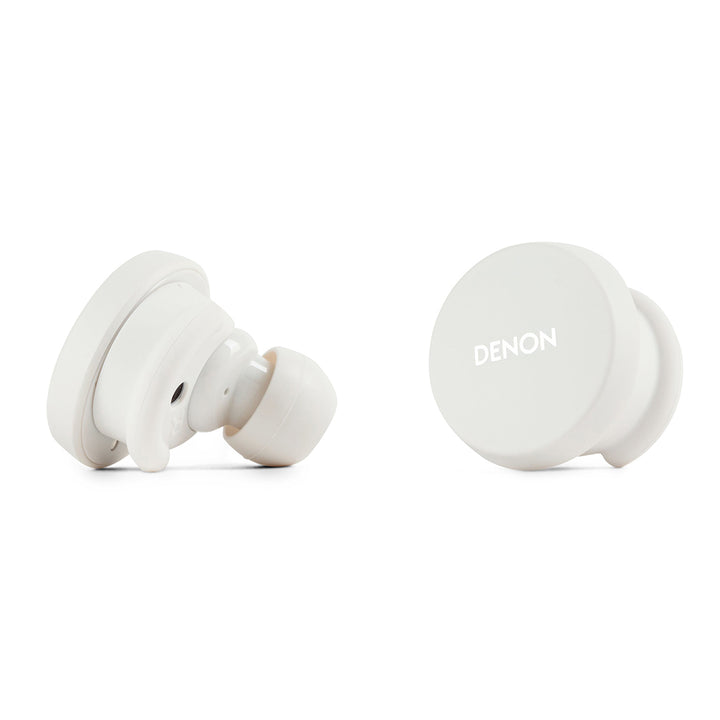 DENON PerL True Wireless Earbuds ハイブリッドノイズキャンセリング 完全ワイヤレスイヤホン Bluetooth 5.0 Masimo AATパーソナライズ機能搭載  ホワイト