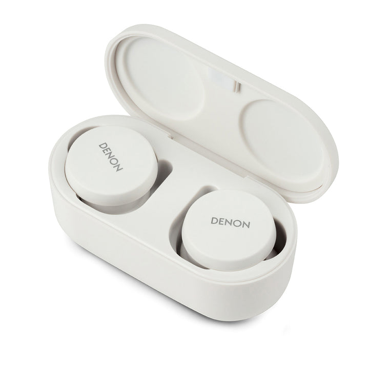 DENON PerL True Wireless Earbuds ハイブリッドノイズキャンセリング 完全ワイヤレスイヤホン Bluetooth 5.0 Masimo AATパーソナライズ機能搭載  ホワイト