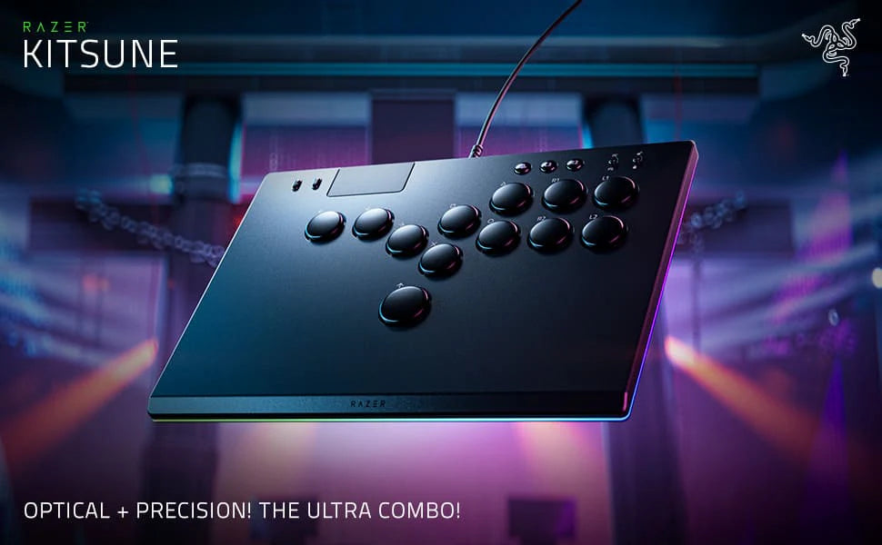 Razer Kitsune 薄型レバーレス アーケードコントローラー ブラック Razer Kitsune 薄型レバーレス アーケードコントローラー